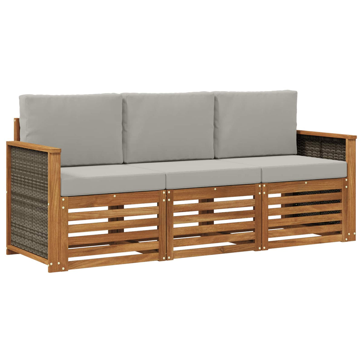 Setovi sofa 3 kom. Čvrsto drvo akacije