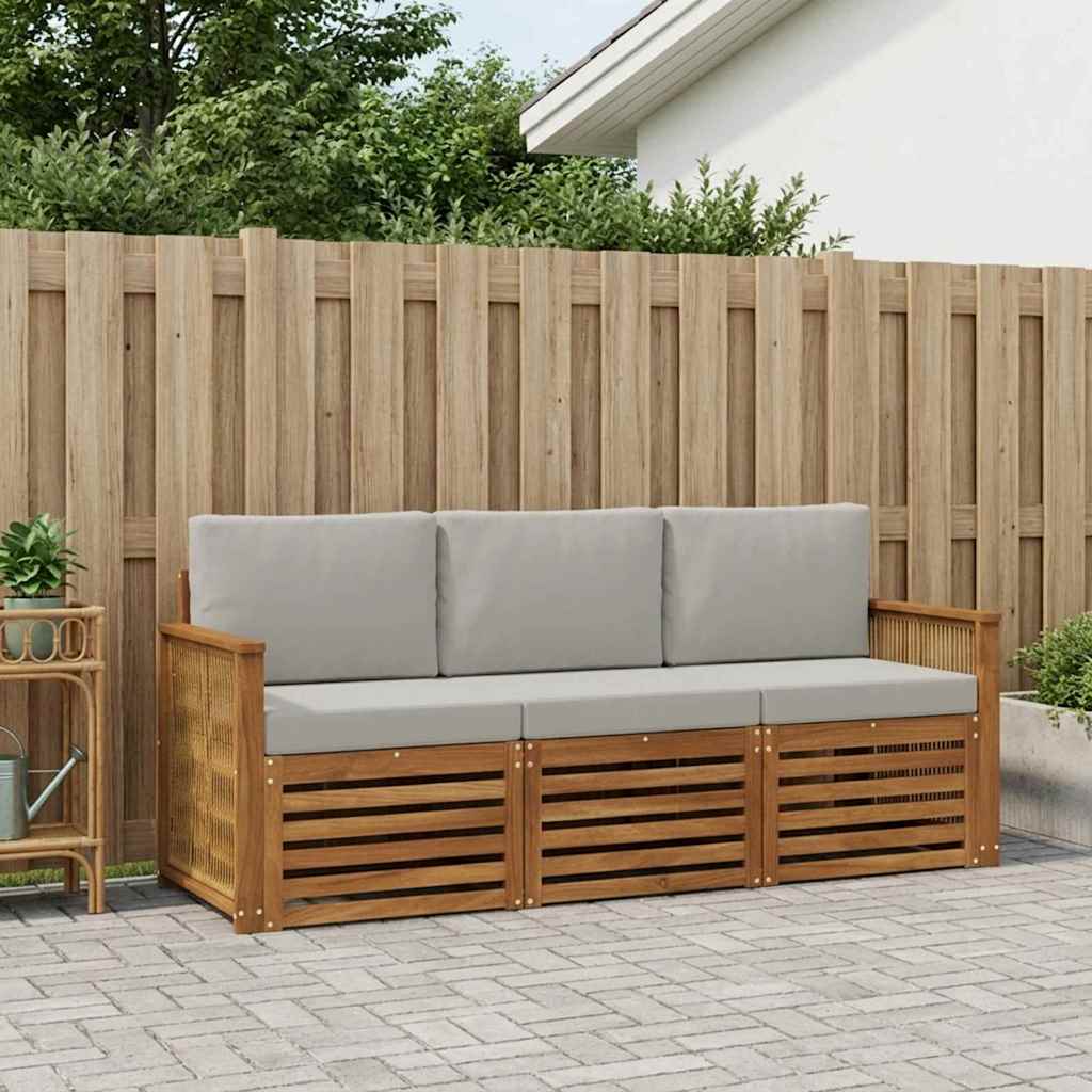Setovi sofa 3 kom. Čvrsto drvo akacije