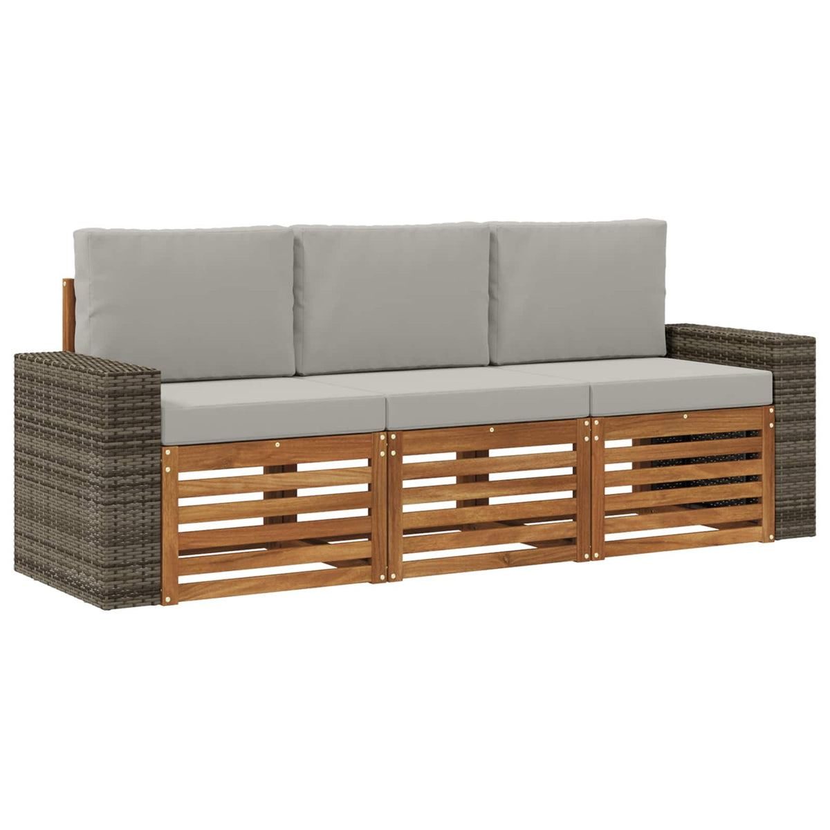 Setovi sofa 3 kom. Čvrsto drvo akacije