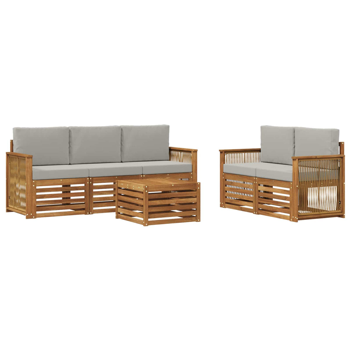Setovi sofa Čvrsto drvo akacije