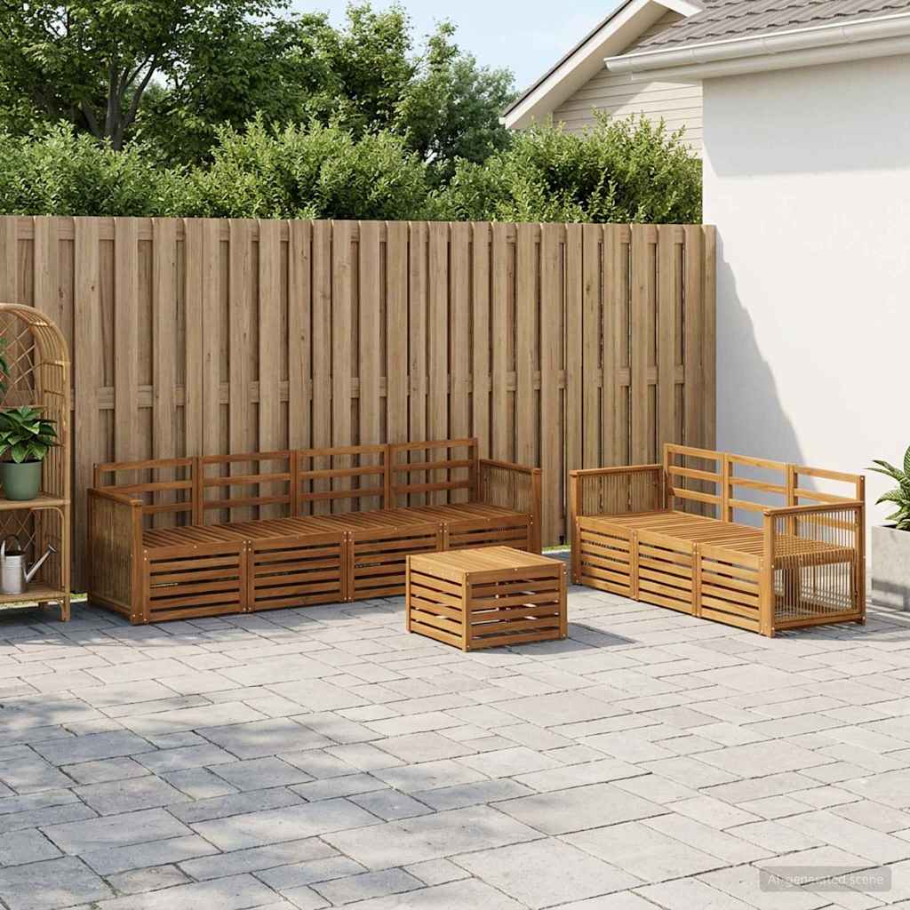 Setovi sofa 8 pcs Čvrsto drvo akacije