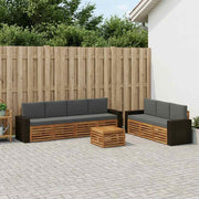Setovi sofa 8 kom. Čvrsto drvo akacije