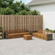 Set vanjskih sofa 9 kom. Prirodna