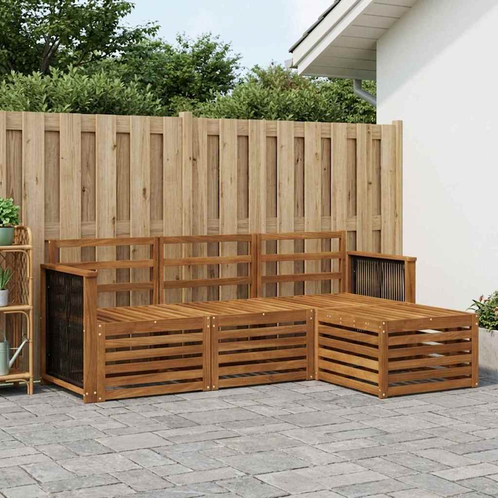Set vanjskih sofa 4 pcs Prirodna
