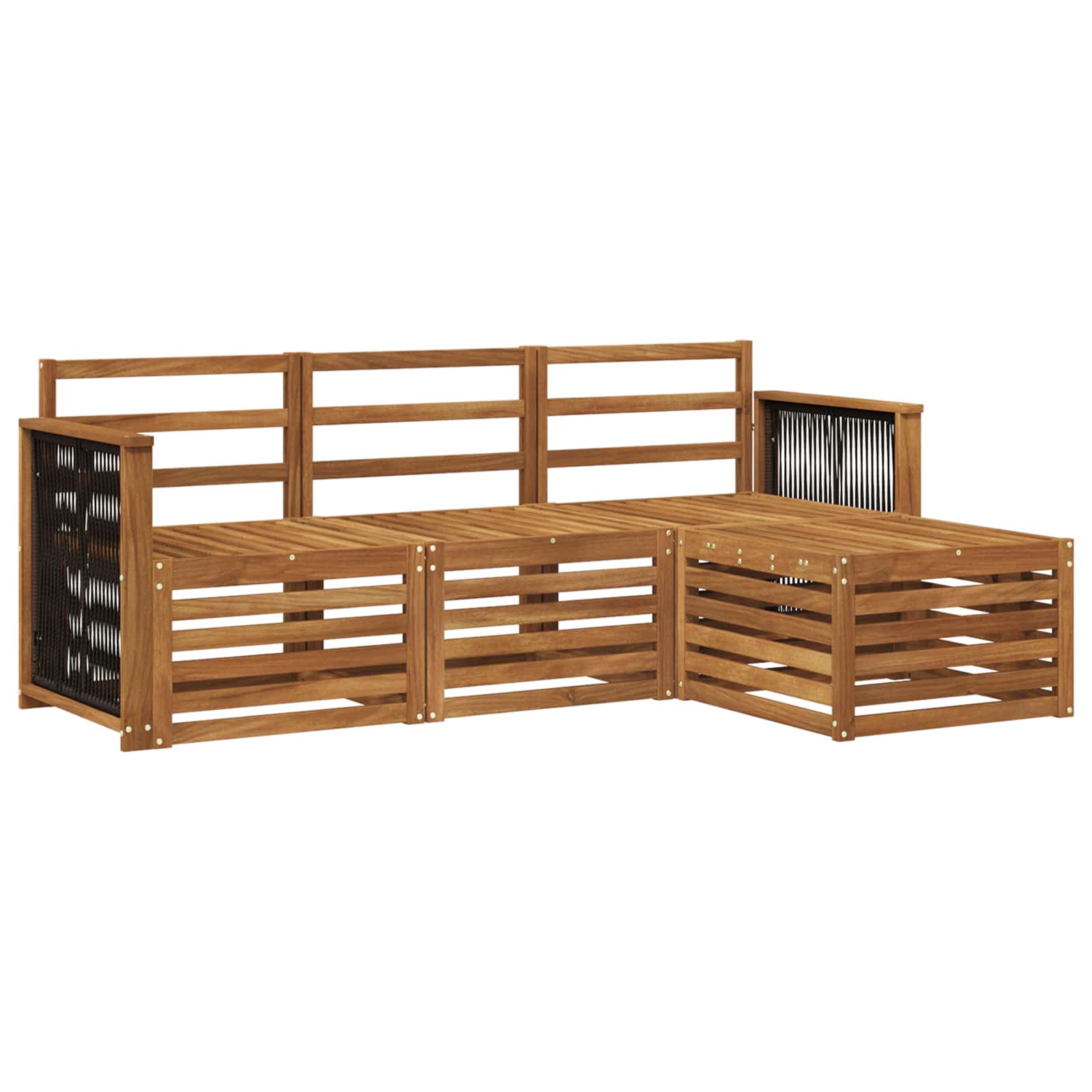 Set vanjskih sofa 4 pcs Prirodna