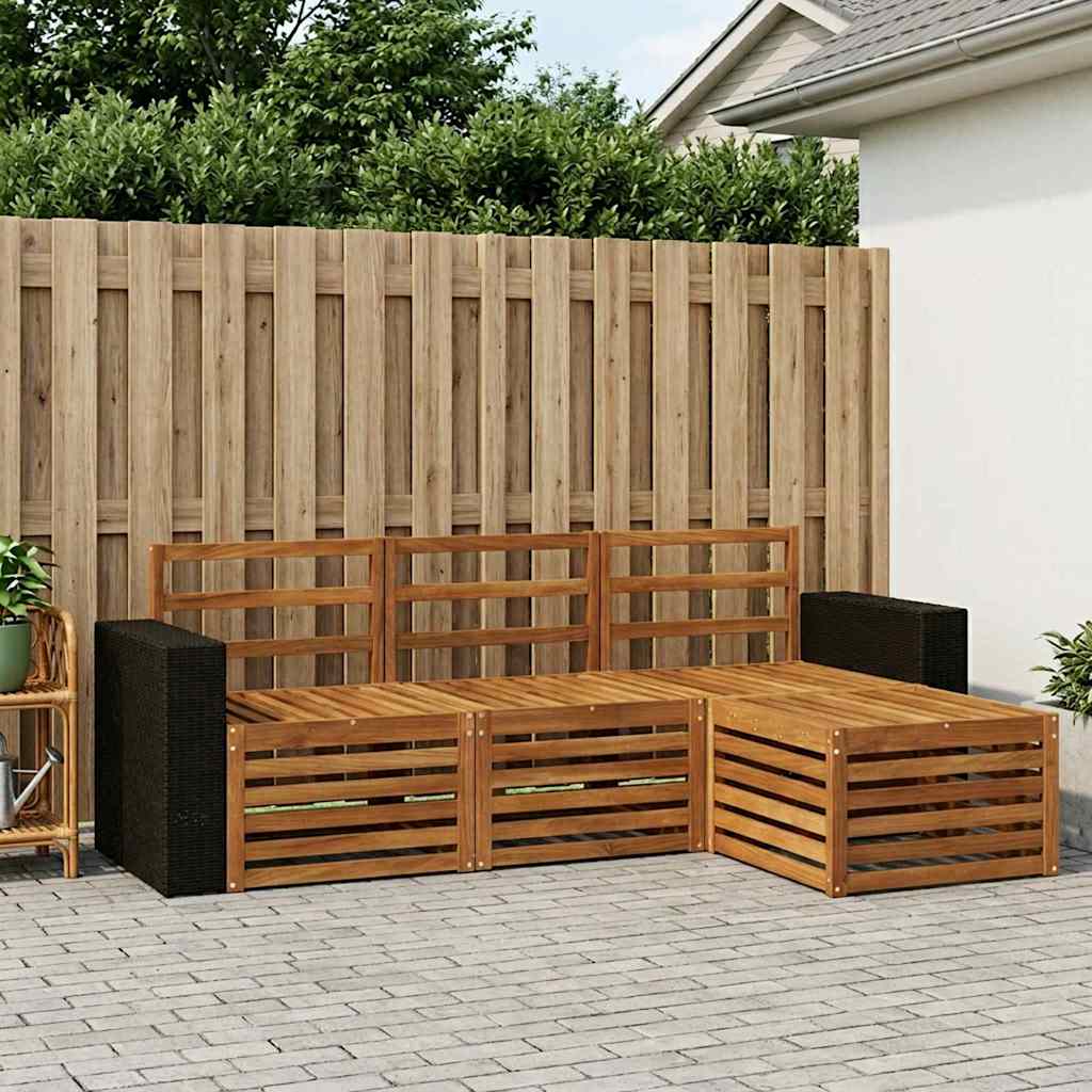 Set vanjskih sofa 4 pcs Prirodna