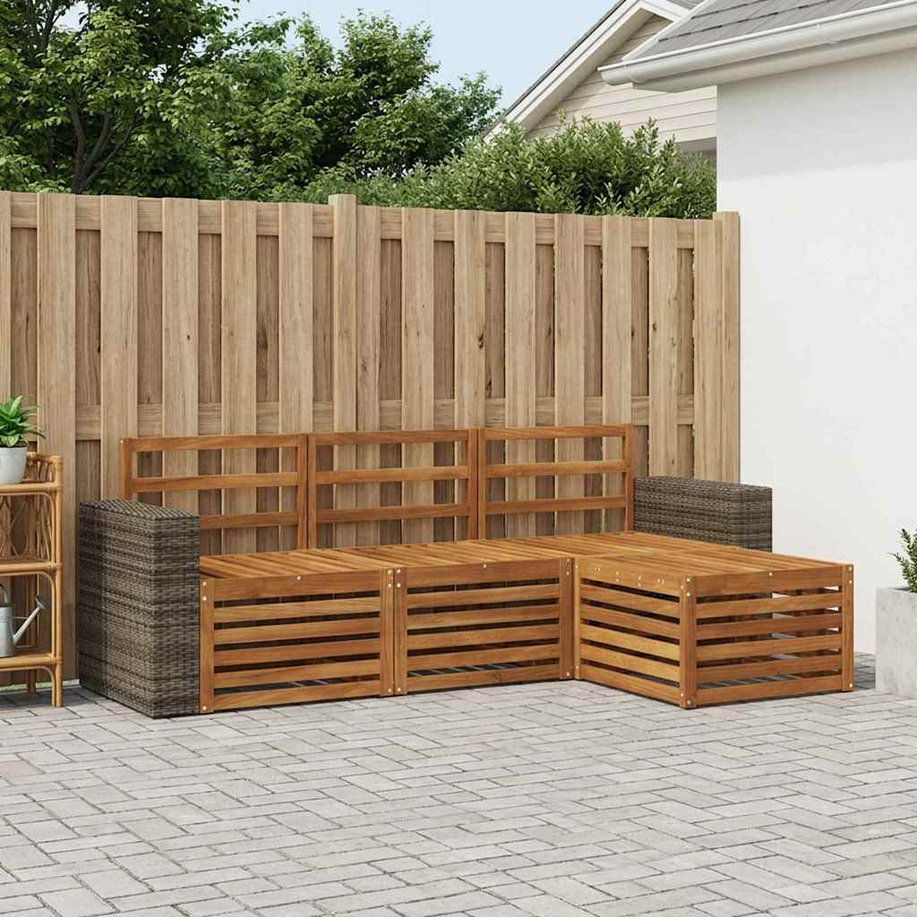 Set vanjskih sofa 4 pcs Prirodna