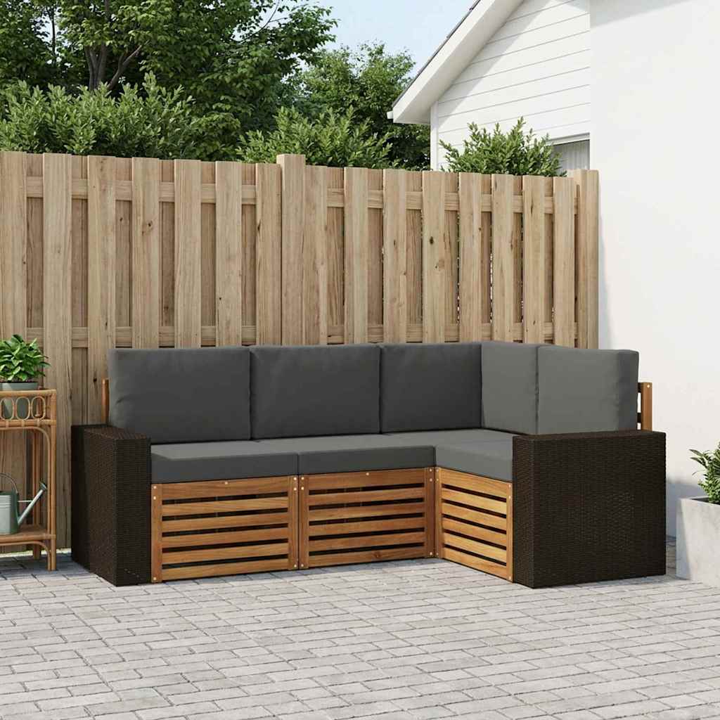 Set vanjskih sofa 4 kom. Poliester