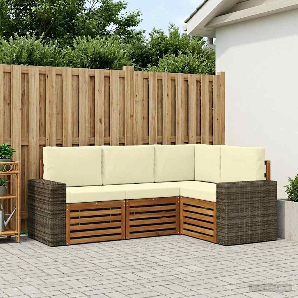 Set vanjskih sofa 4 kom. Poliester