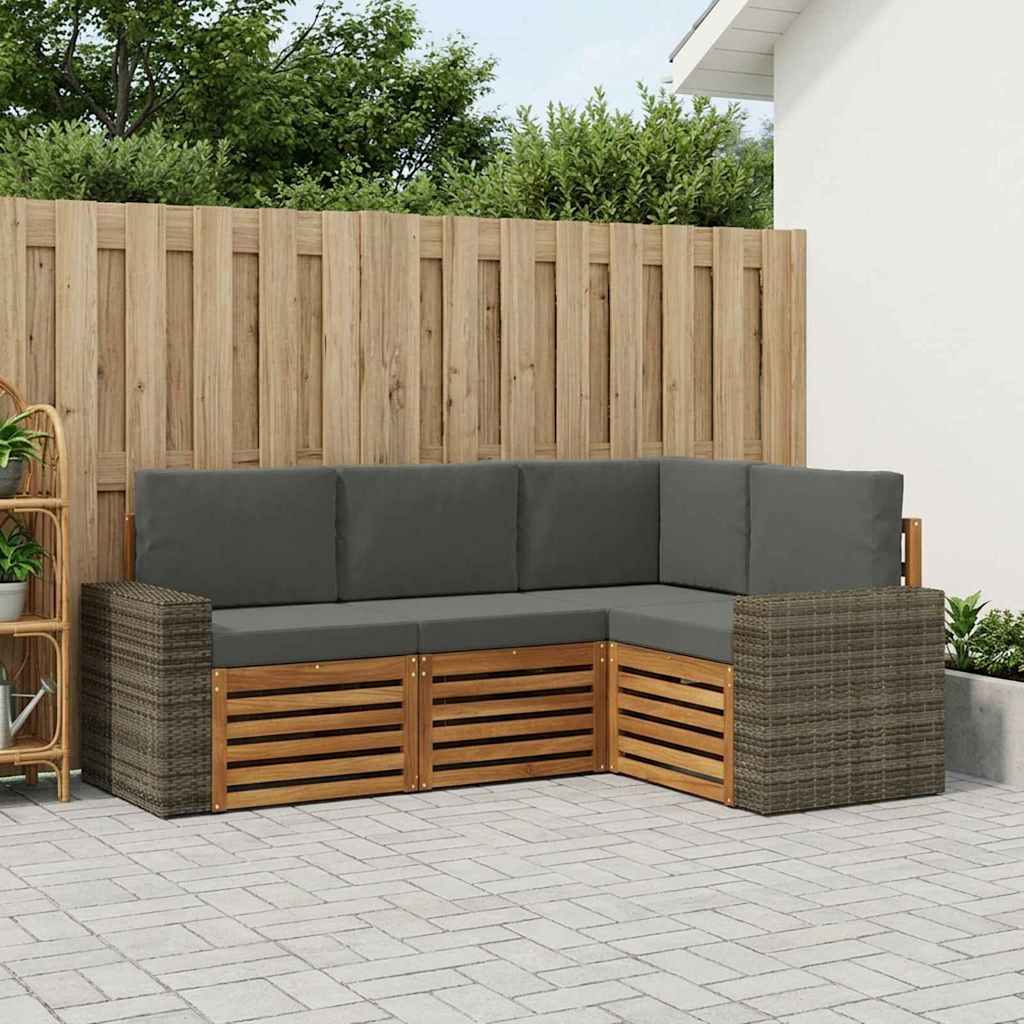 Set vanjskih sofa 4 kom. Poliester