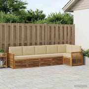 Set vanjskih sofa 5 kom. Prirodna