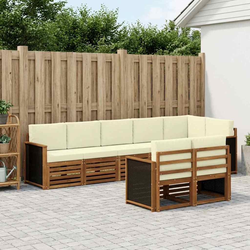 Setovi sofa Čvrsto drvo akacije