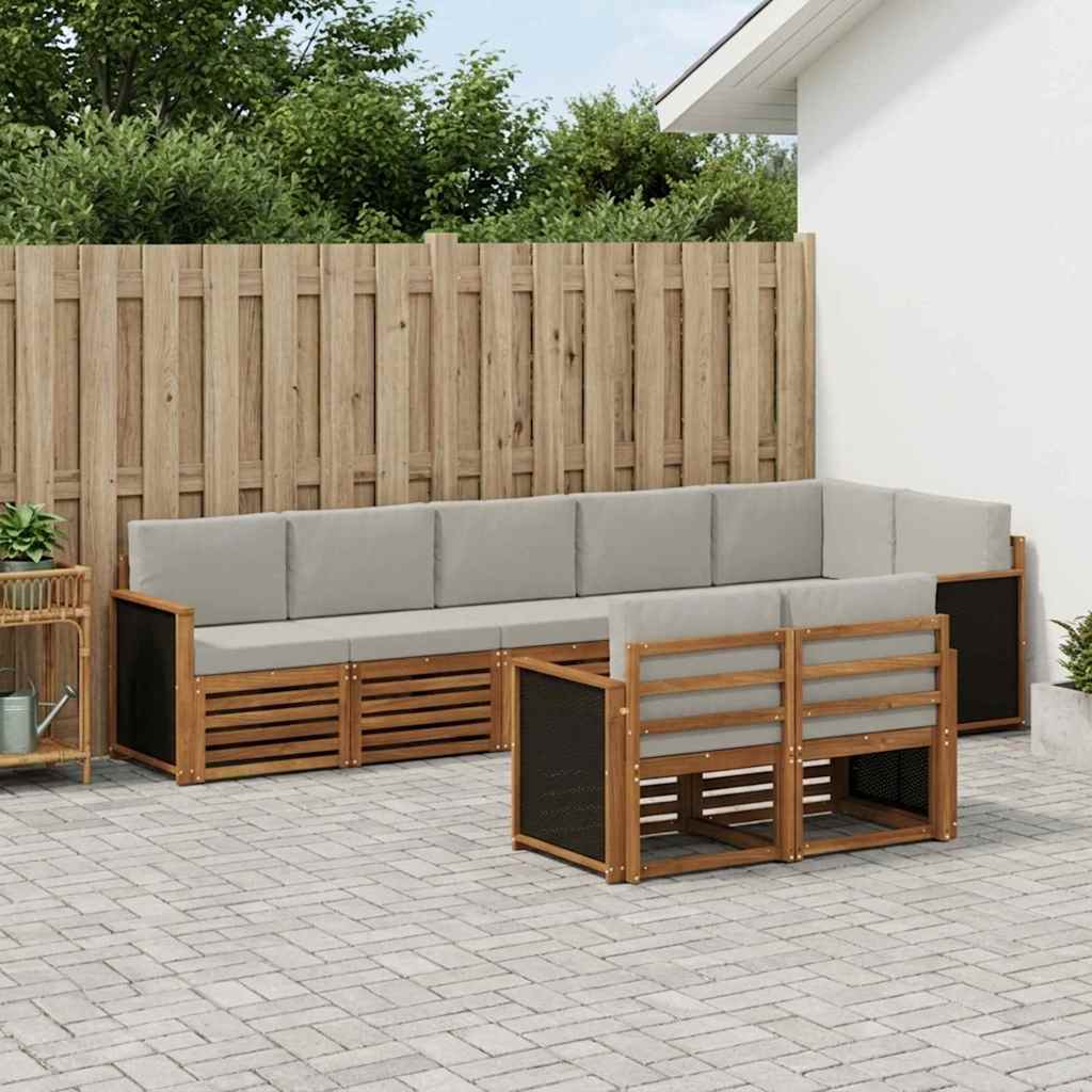 Setovi sofa Čvrsto drvo akacije
