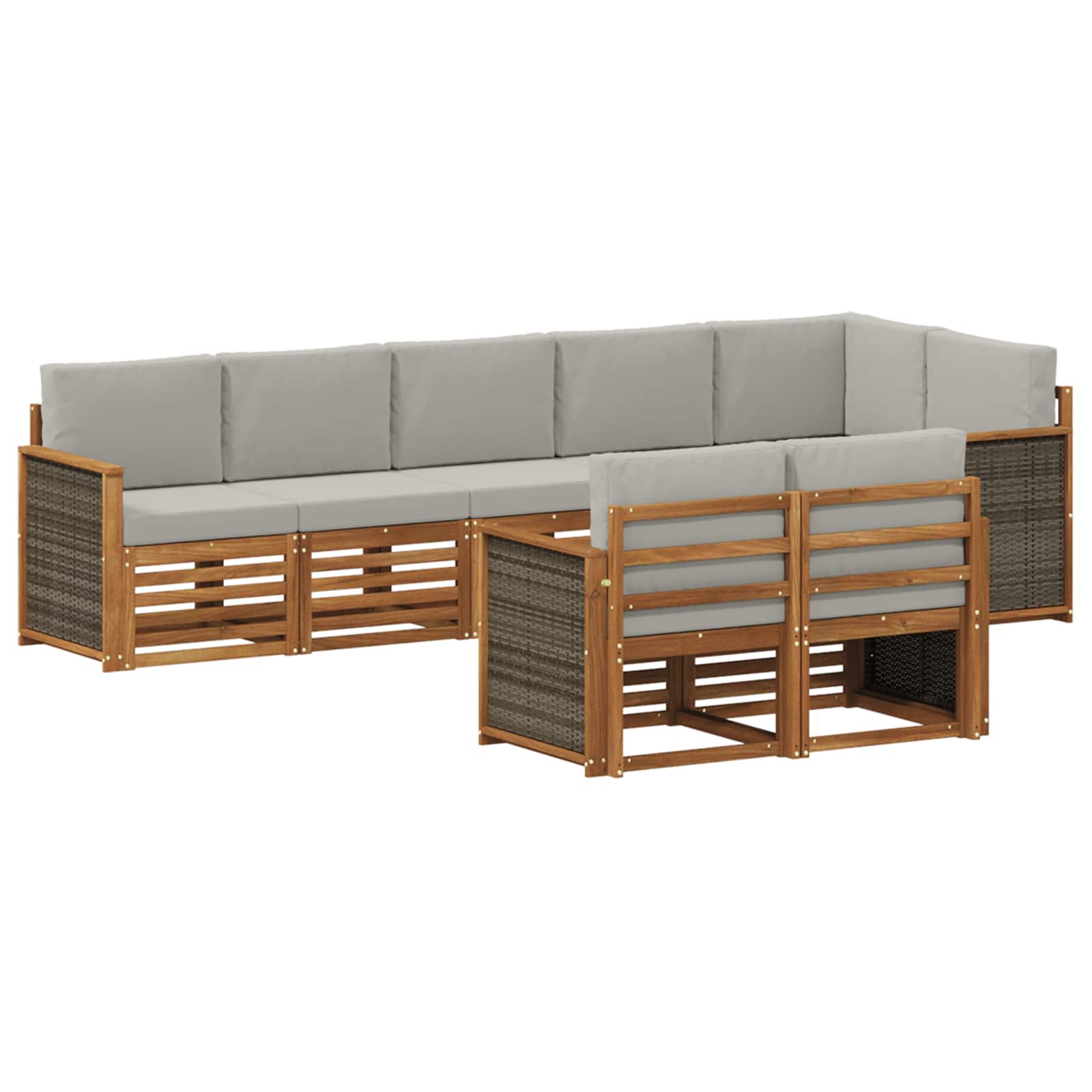 Setovi sofa Čvrsto drvo akacije