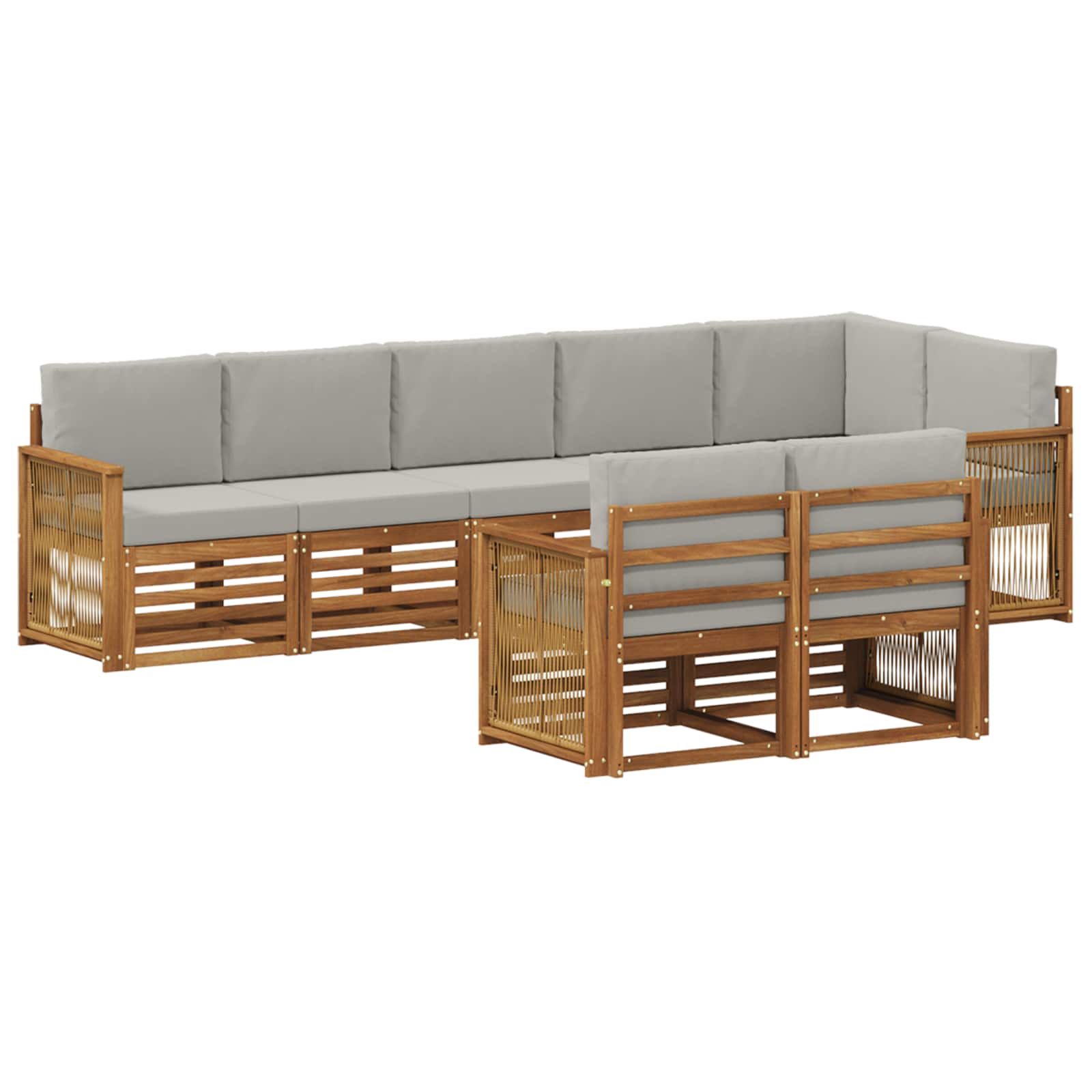 Setovi sofa Čvrsto drvo akacije