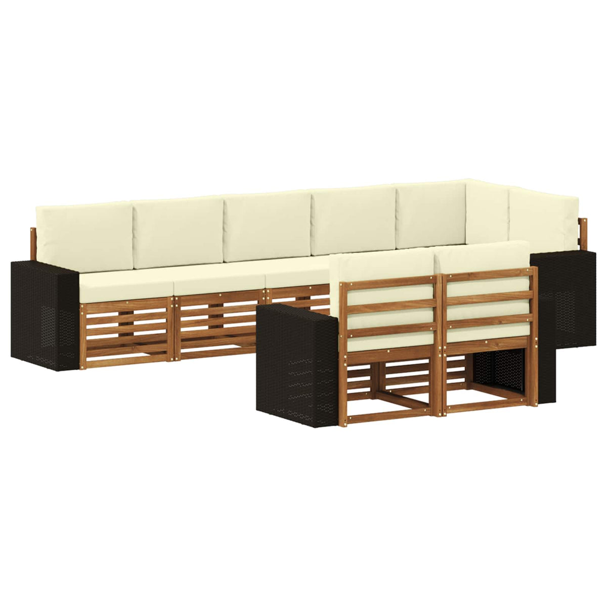 Set vanjskih sofa 8 kom. Poliester