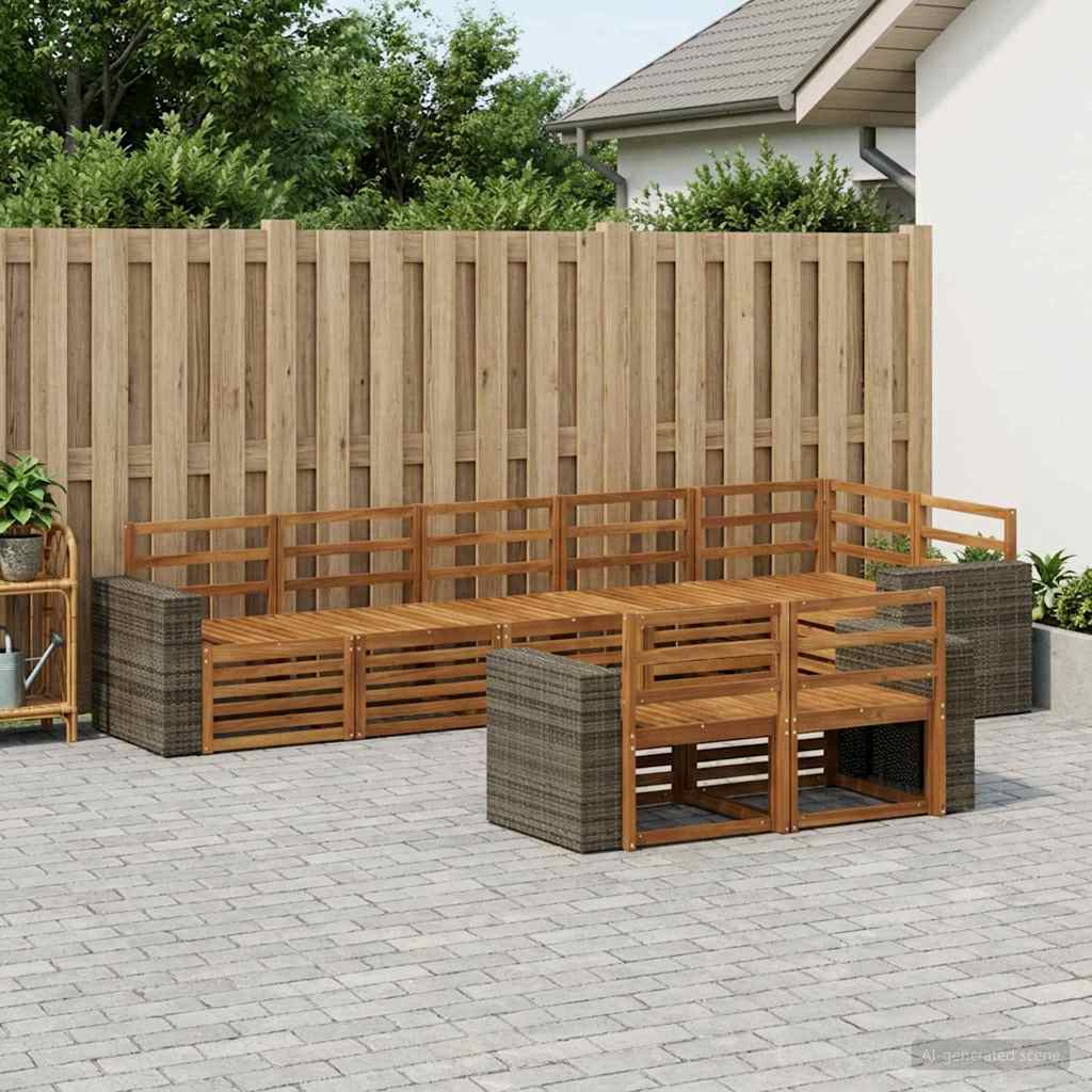 Set vanjskih sofa 8 kom. Poliester