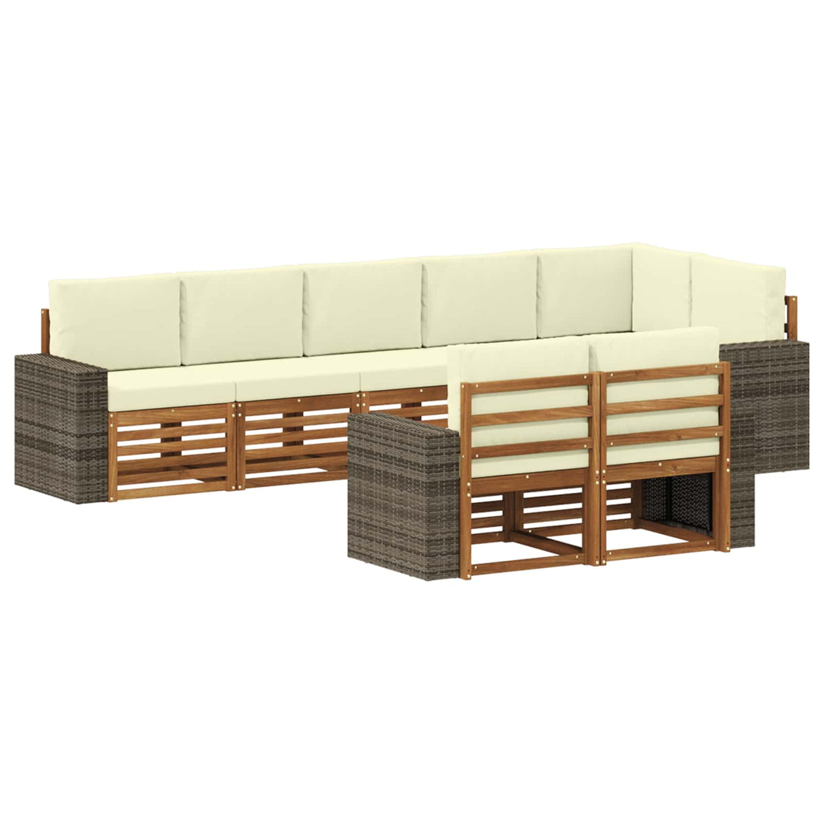 Set vanjskih sofa 8 kom. Poliester