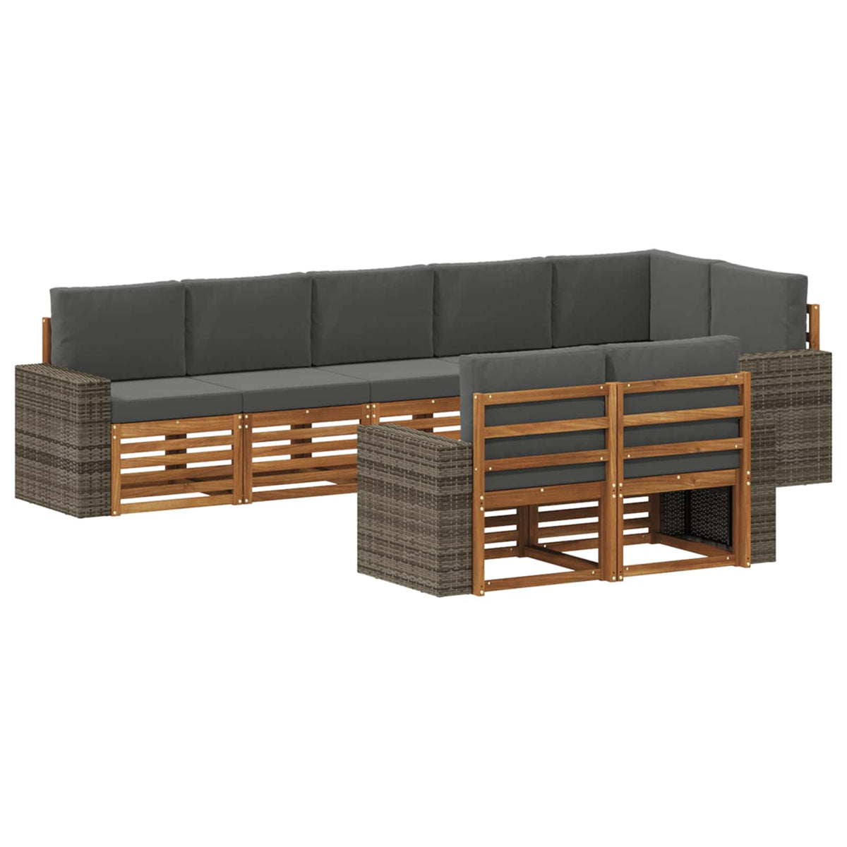 Set vanjskih sofa 8 kom. Poliester