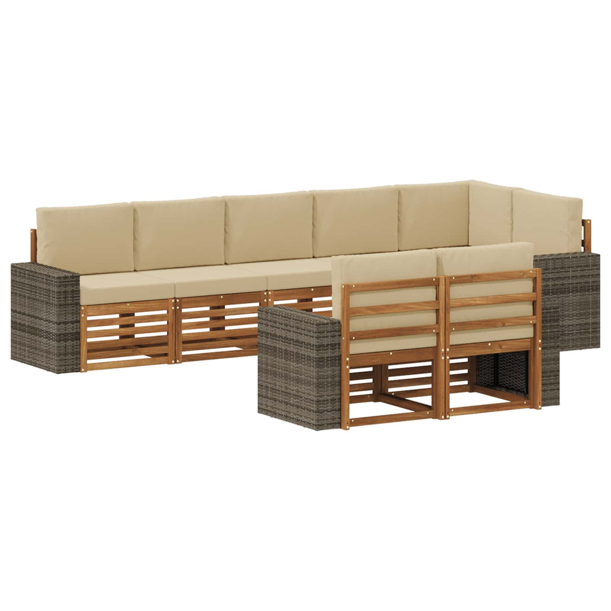 Set vanjskih sofa 8 kom. Poliester