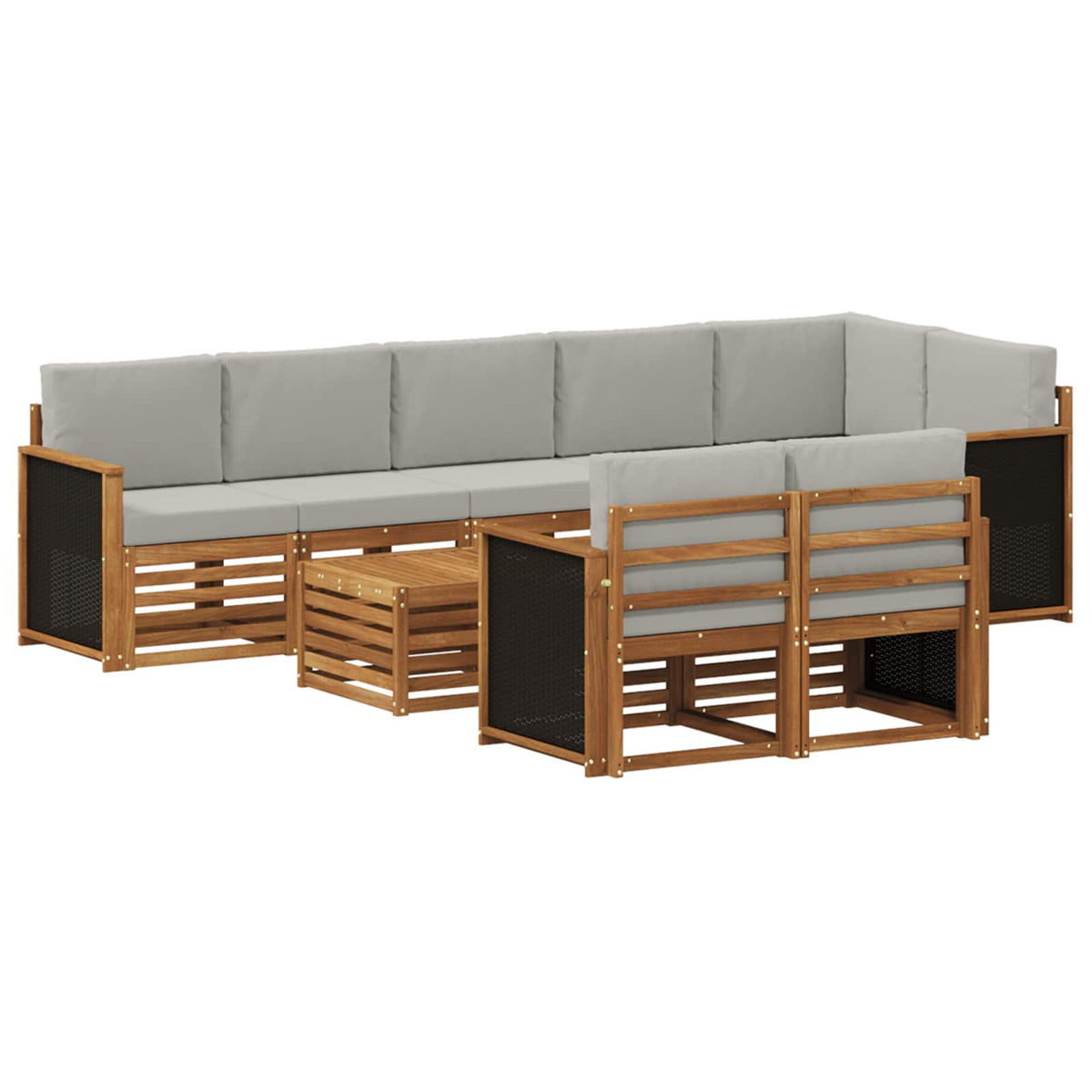 Setovi sofa Čvrsto drvo akacije