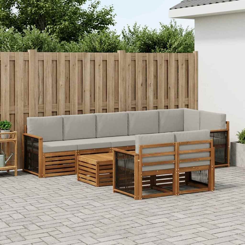 Setovi sofa Čvrsto drvo akacije