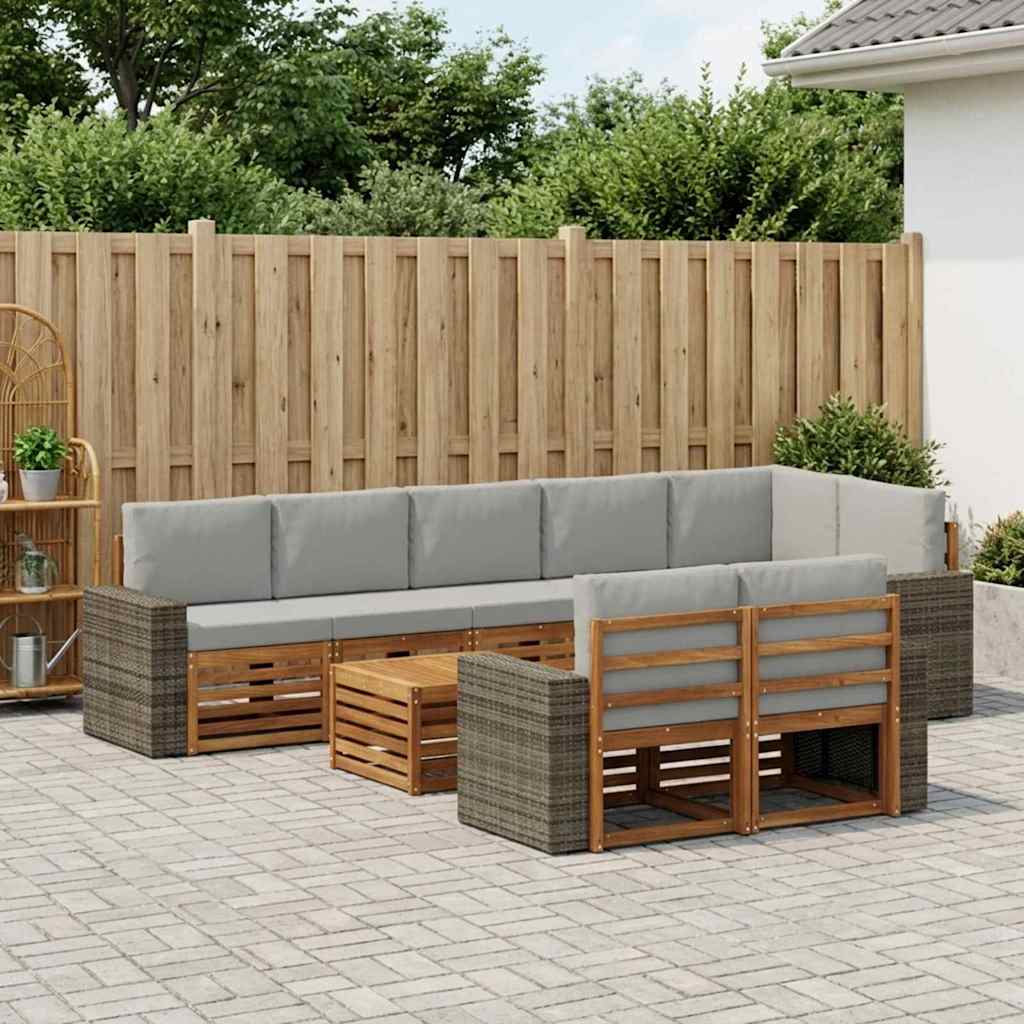Setovi sofa Čvrsto drvo akacije