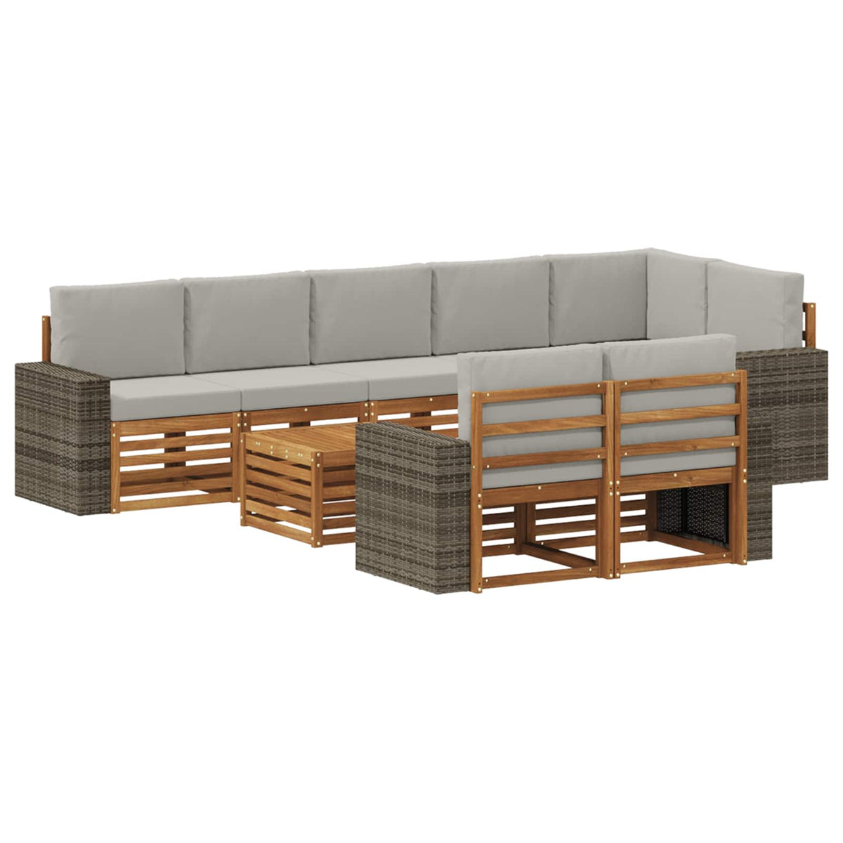 Setovi sofa Čvrsto drvo akacije