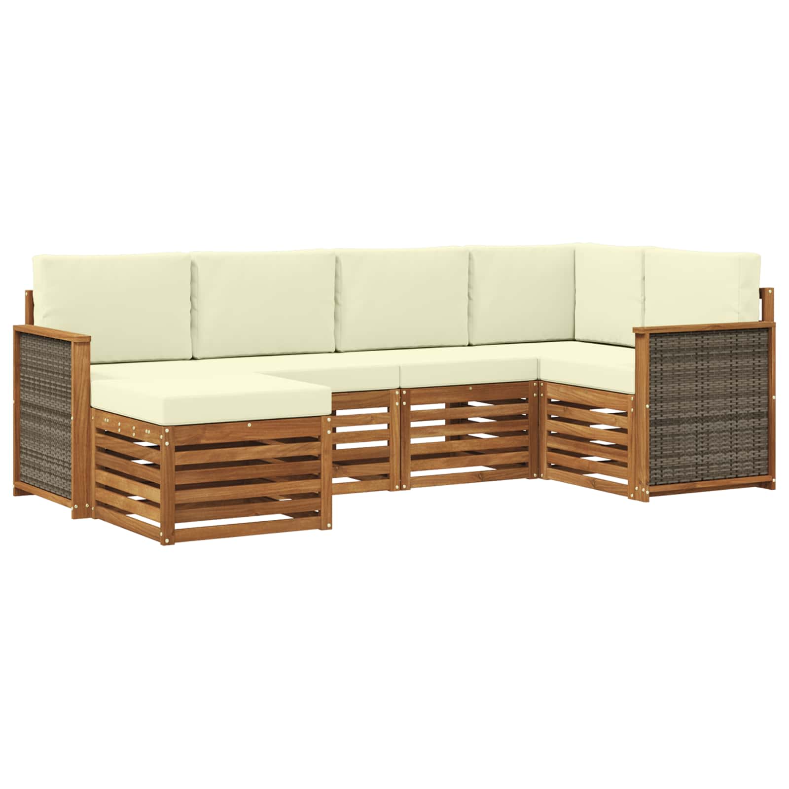 Sekcijska garnitura s jastukom 5 pcs