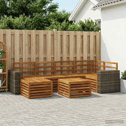 Set vanjskih sofa 7 kom. Prirodna Poliester