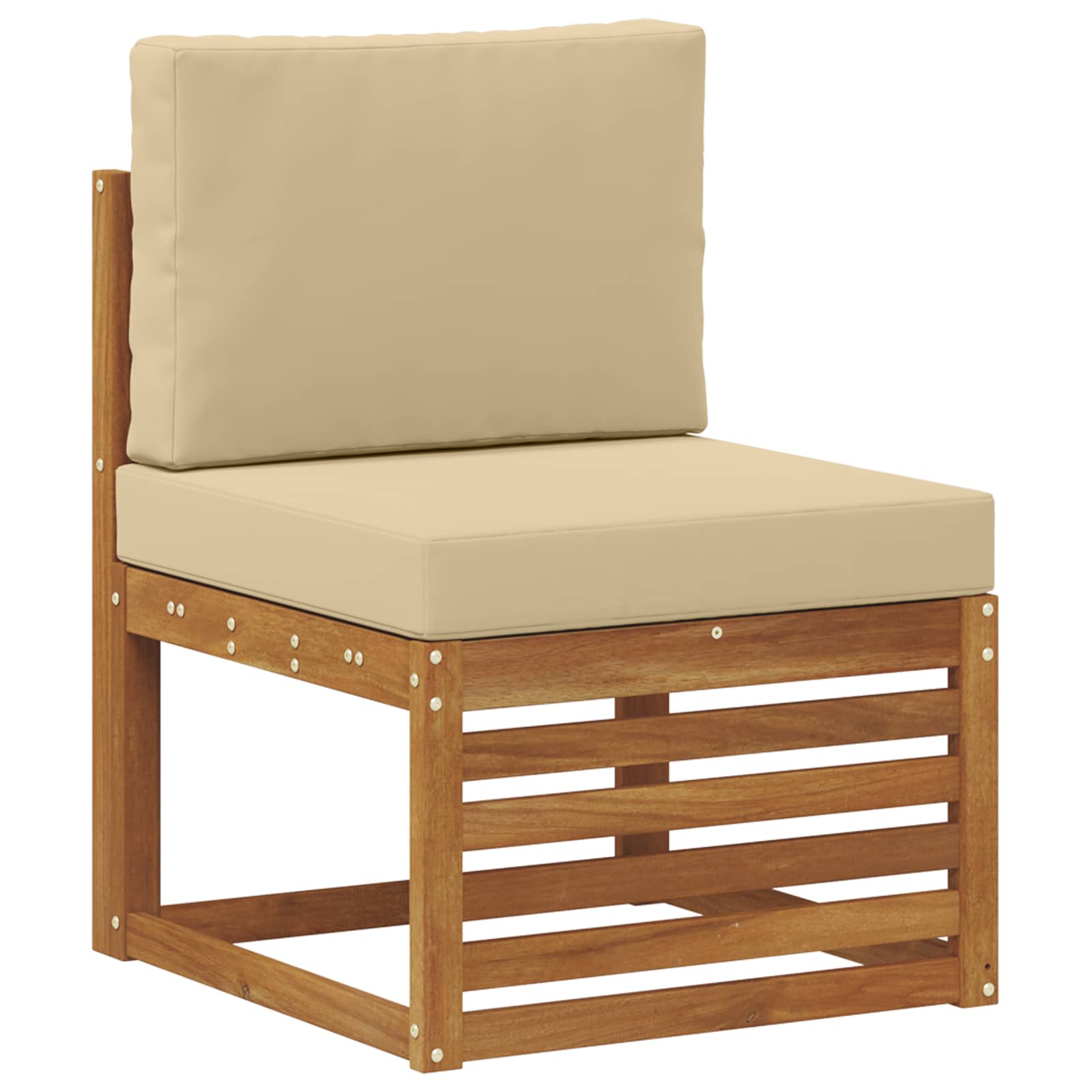Set vanjskih sofa s jastukom 7 pcs Prirodna