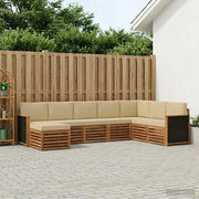 Set vanjskih sofa s jastukom 6 pcs Prirodna