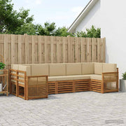 Set vanjskih sofa 6 kom. Prirodna