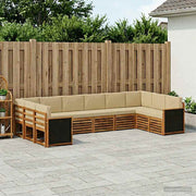 Set vanjskih sofa 7 kom. Prirodna