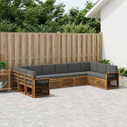 Set vanjskih sofa 7 kom. Prirodna i antracit