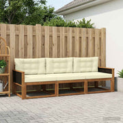 Set vanjskih sofa 3 kom. Prirodna i krem