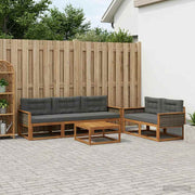 Set vanjskih sofa 6 pcs Prirodna i antracit