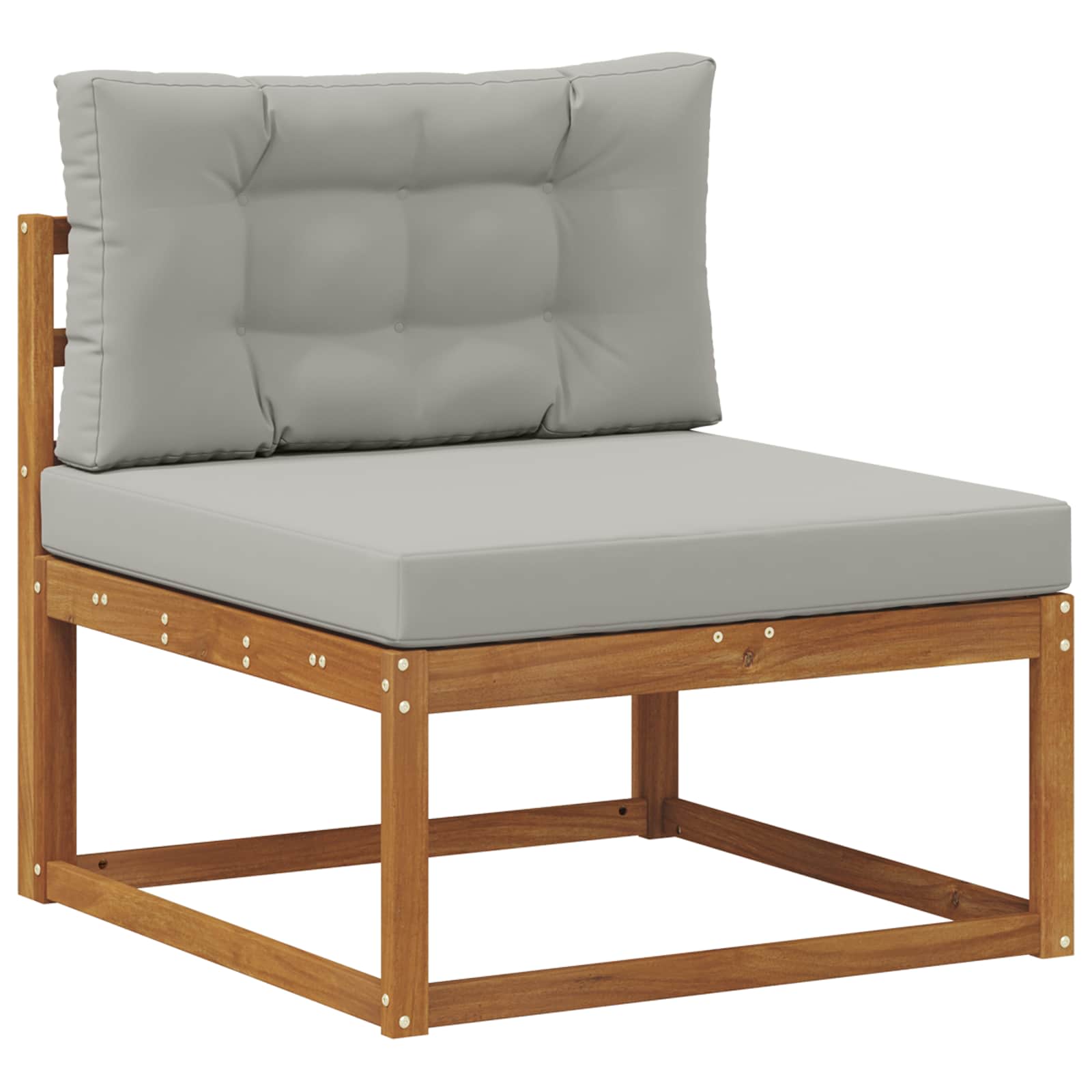 Set vanjskih sofa 8 pcs Prirodna i Svjetlosiva