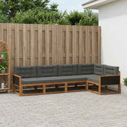 Set vanjskih sofa 5 pcs Prirodna i antracit