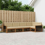 Set vanjskih sofa 5 pcs Prirodna i bež