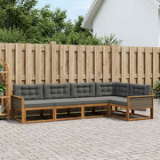 Set vanjskih sofa 5 pcs Prirodna i antracit