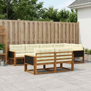 Set vanjskih sofa 8 pcs Prirodna i krem