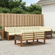 Set vanjskih sofa 8 pcs Prirodna i krem