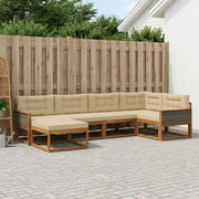 Set vanjskih sofa 6 pcs Prirodna i bež