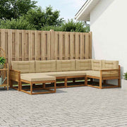 Set vanjskih sofa 6 pcs Prirodna i bež