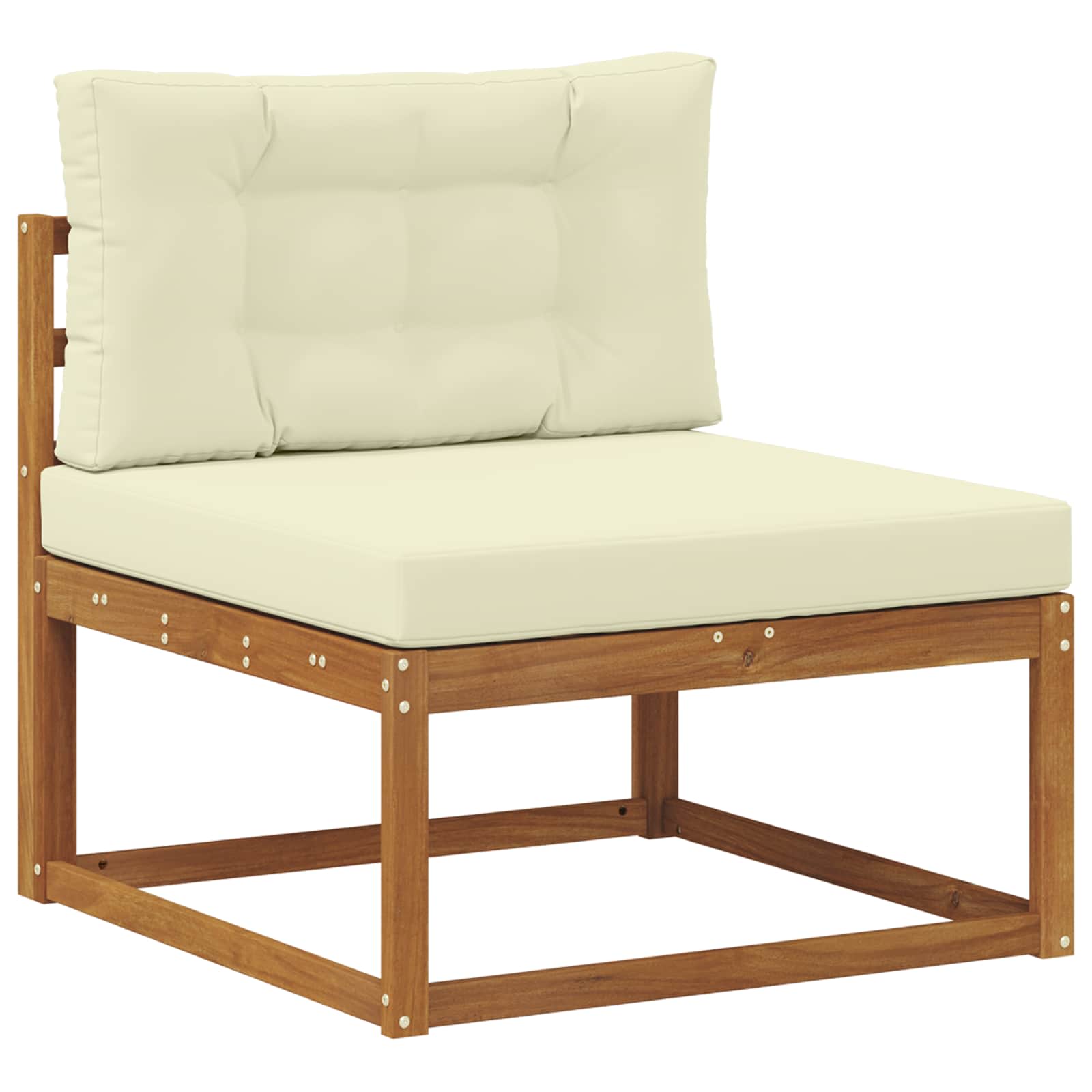 Set vanjskih sofa s jastukom 9 pcs Čvrsto drvo akacije