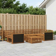 Set vanjskih sofa 7 kom. Prirodna Čvrsto drvo akacije