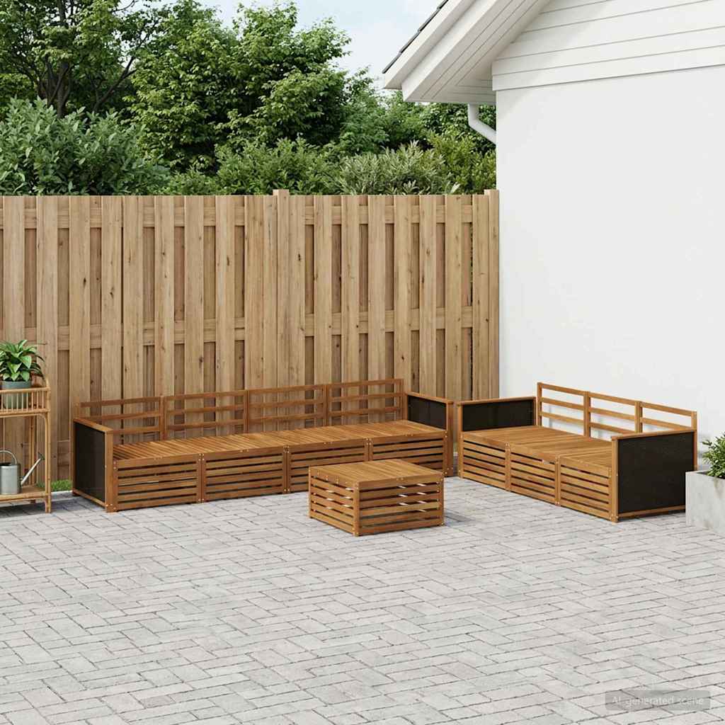 Set vanjskih sofa 8 pcs Prirodna 79 x 79 x 37 cm