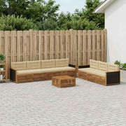 Set vanjskih sofa 8 pcs Prirodna i bež 79 x 79 x 37 cm