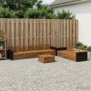 Set vanjskih sofa 8 pcs Prirodna 79 x 79 x 37 cm